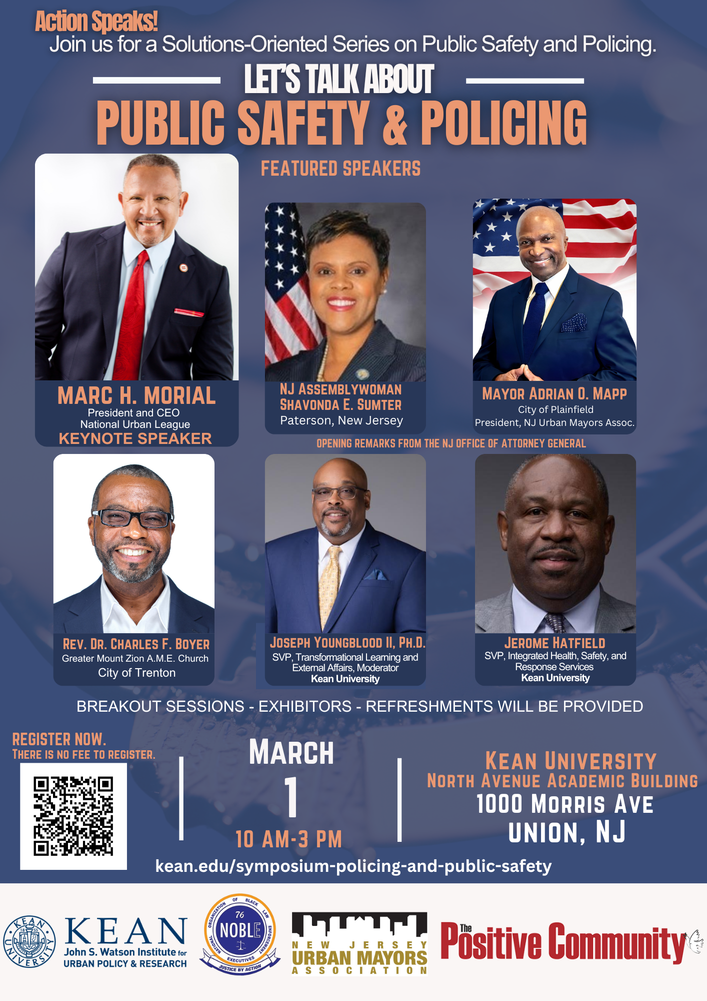 Picture of Event Flyer with Images of Speakers.